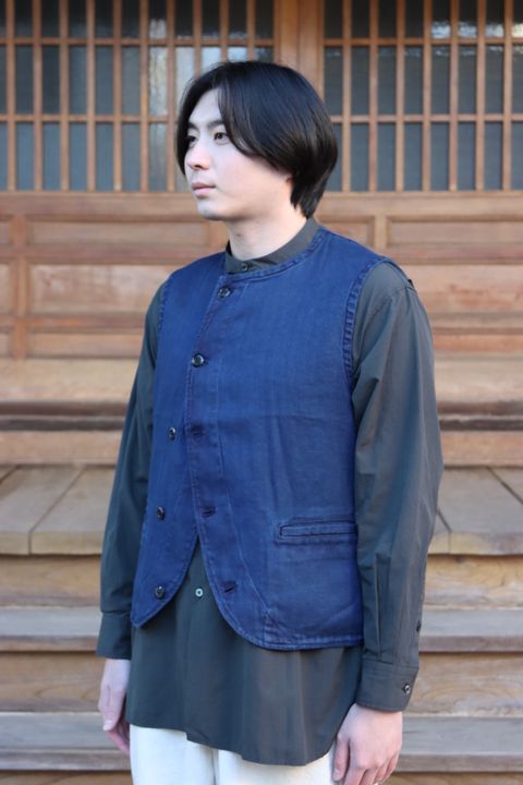 Ets.MATERIAUX 22SS French work jacket"BLUE"style