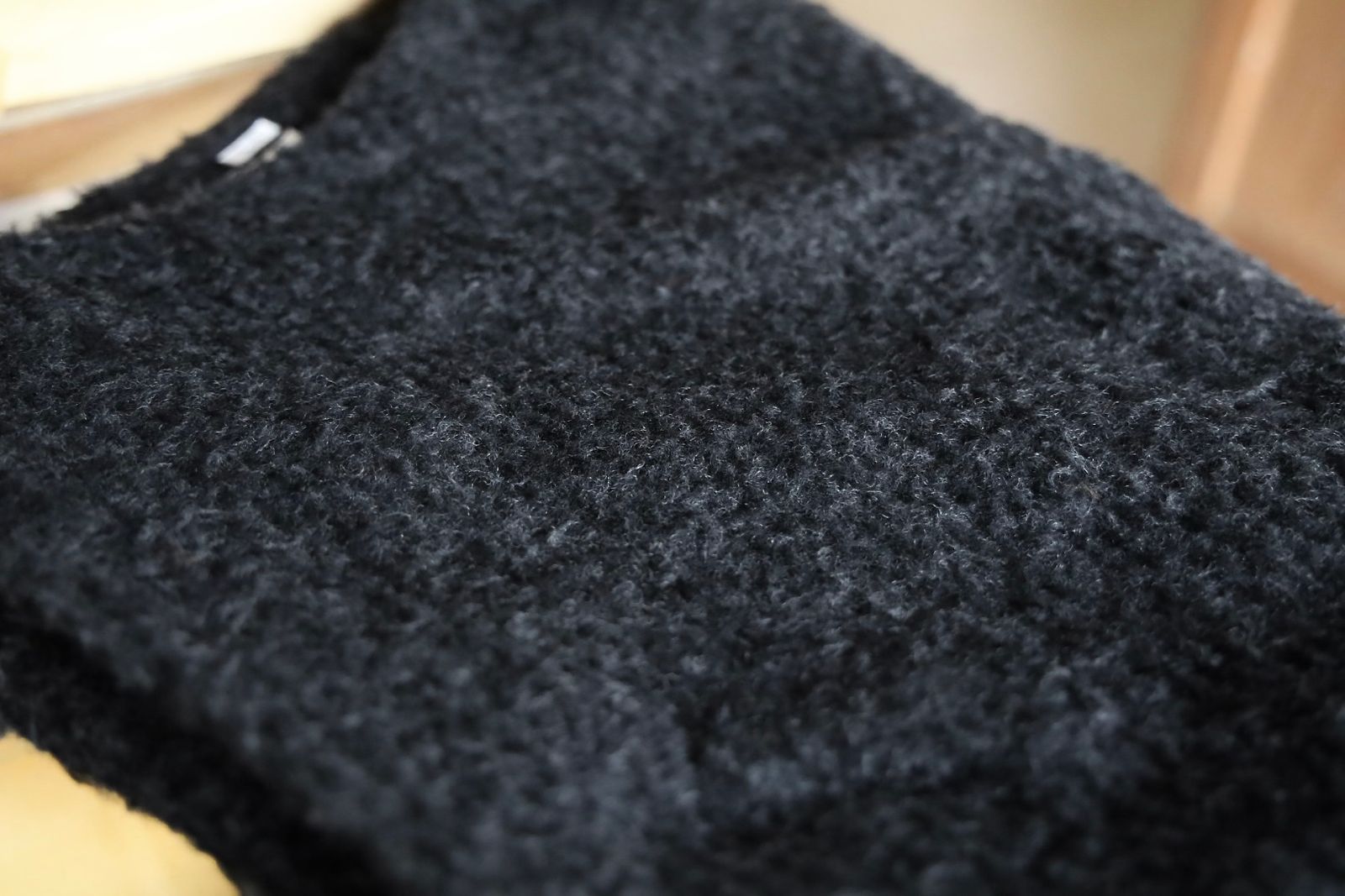 blurhms Women's 25FW Brushed Wool Vest(BHSW25F2Bwo)HeatherCharcoal☆新作発売！