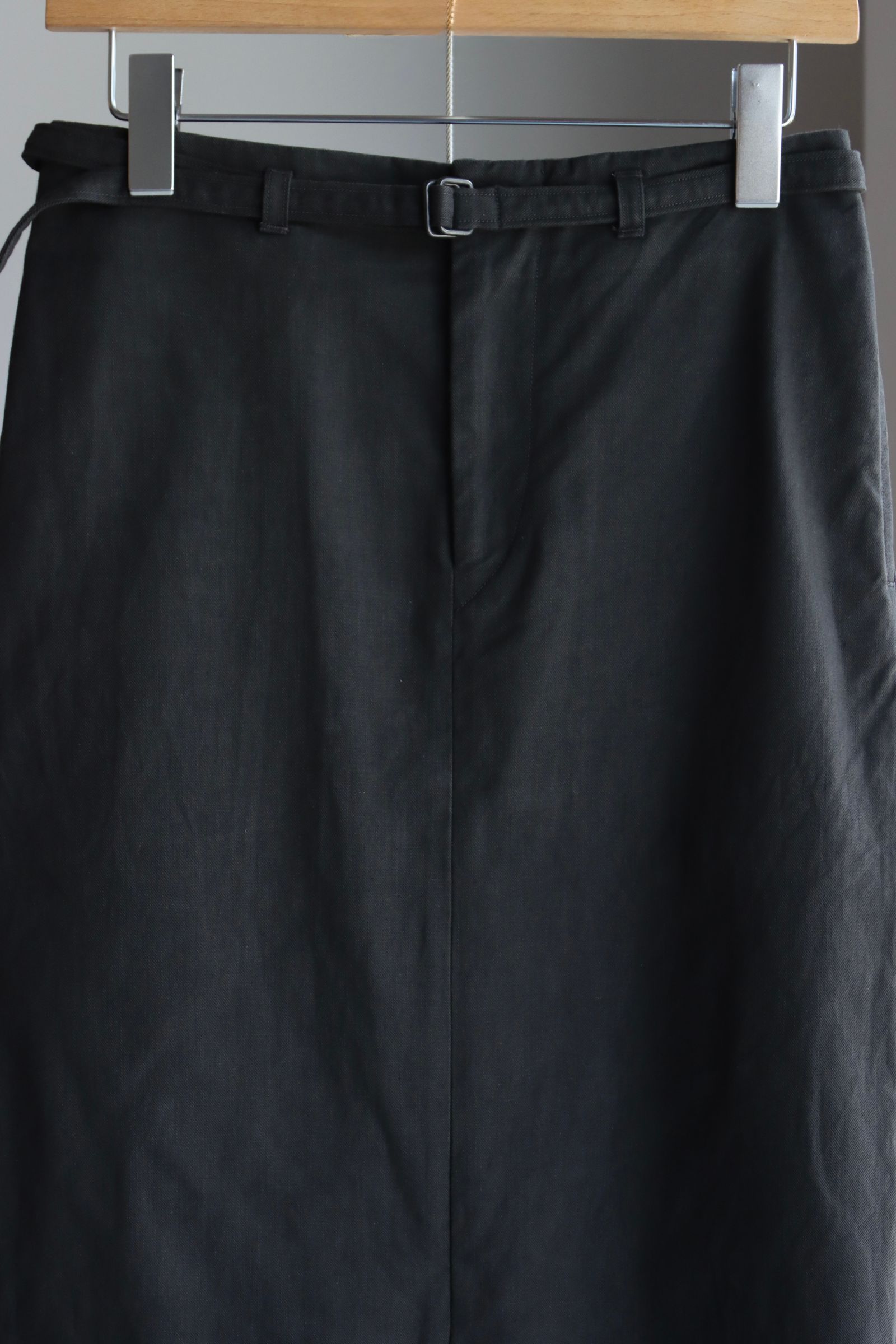 blurhms Women's 25FW Cotton Serge Belted Skirt(BHSW25F7)InkBlack