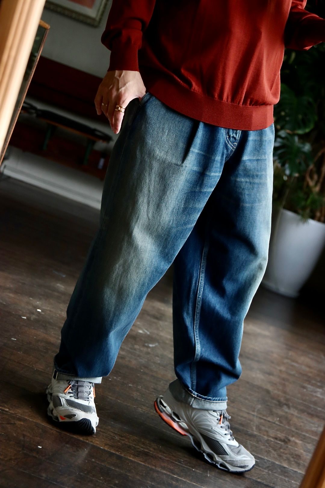 グラフペーパー22AW High Gauge High Neck Knitスタイル.2022.8.13.