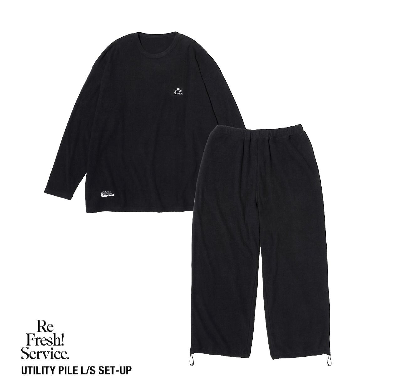 ReFresh!Service. “UTILITY PILE L/S SET-UP”(BLACK)☆9月27日(土)発売！