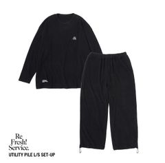 ReFresh!Service. “UTILITY PILE L/S SET-UP”(BLACK)☆9月27日(土)発売！