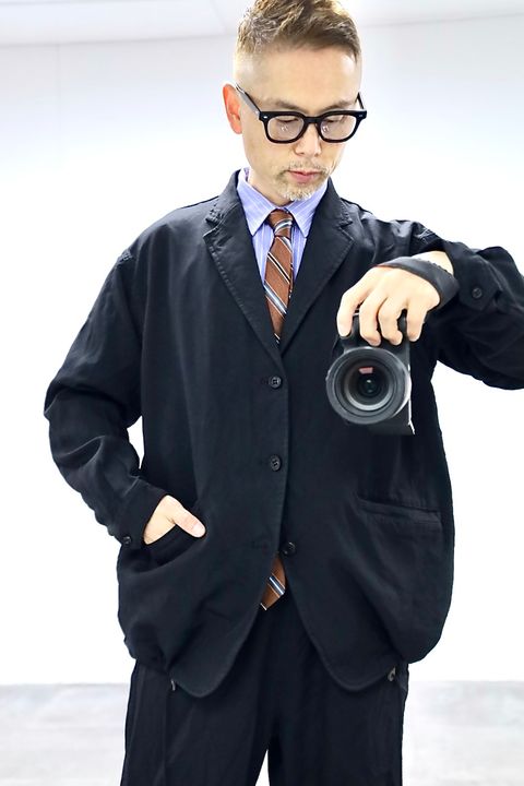 COMME des GARCONS HOMME 26SS エステルサージ製品染め3Bジャケットスタイル