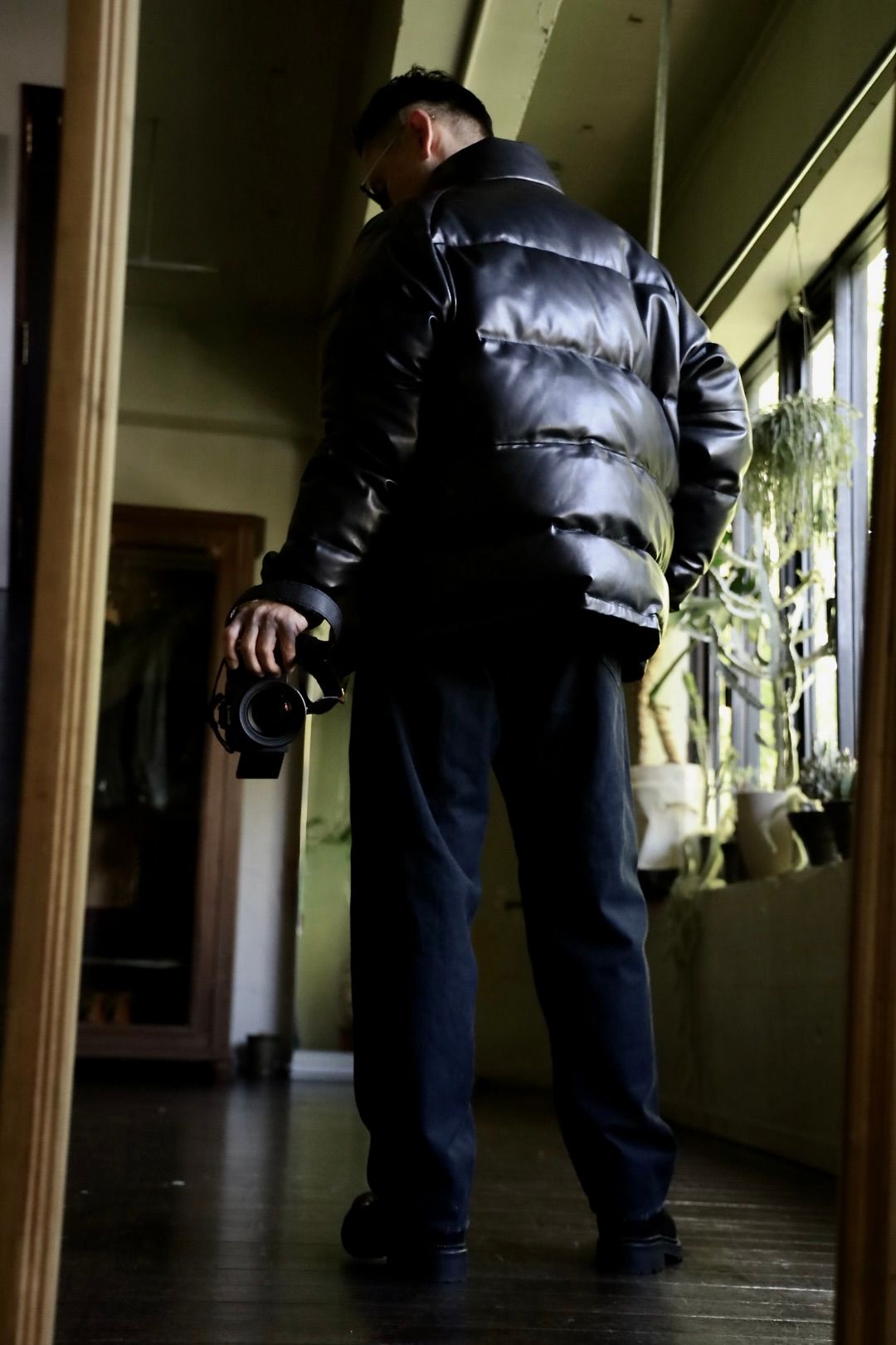 A.PRESSE - アプレッセ Leather Down Jacket(24AAP-01-01H)BLACK