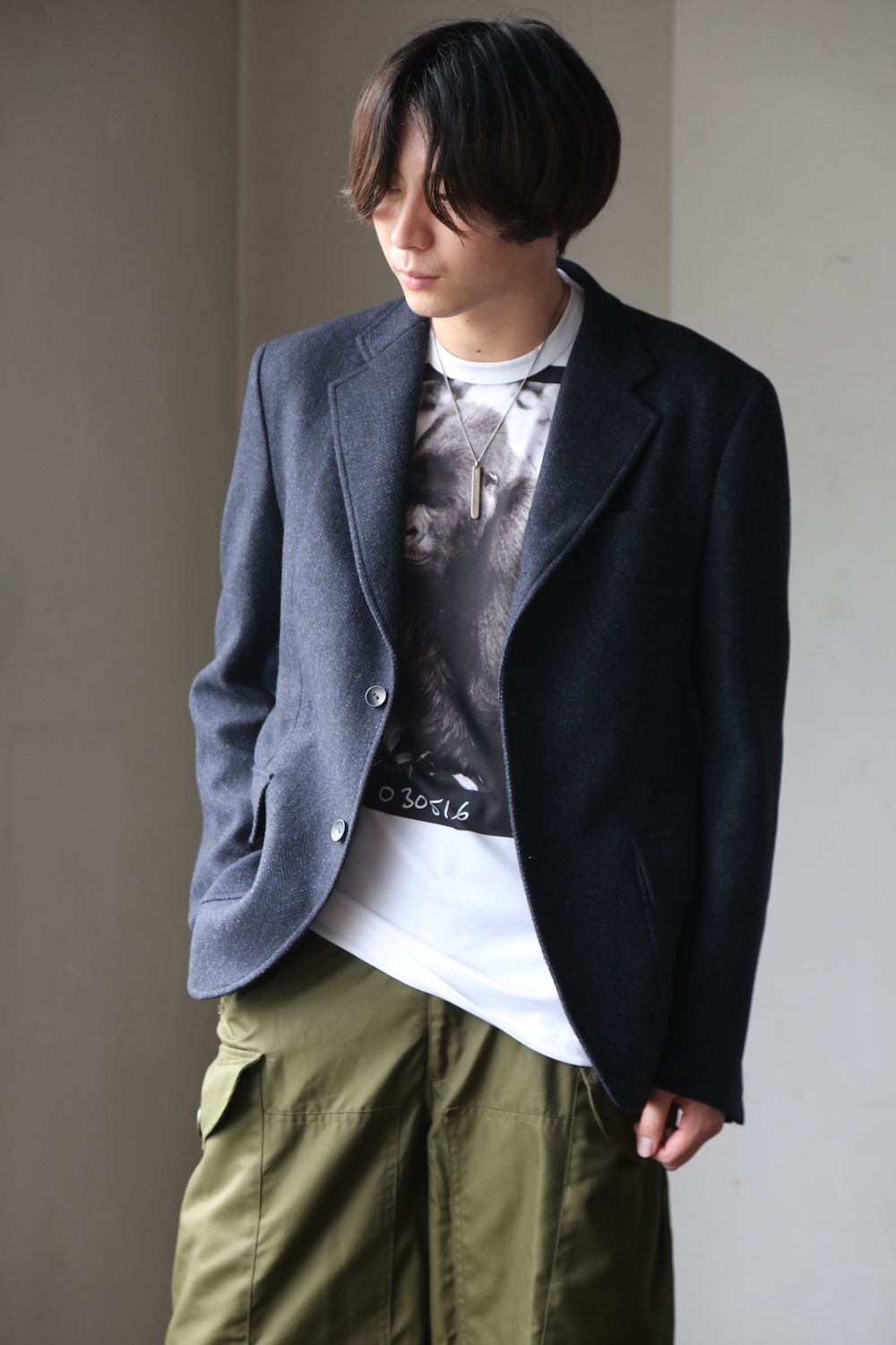 eYe JUNYA WATANABE COMME des GARCONS MAN ウールカシミヤツイード×綿