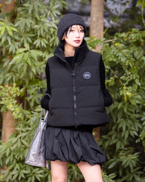 カナダグース レディース Grandview Cropped Vest Black Label(2267WB)Black☆新作発売！