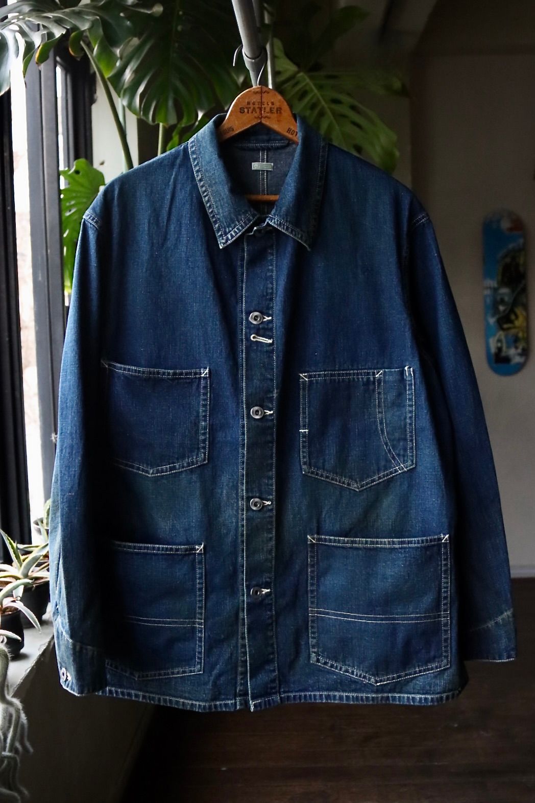 A.PRESSE 23SSDenim CoverallJacket INDIGO-