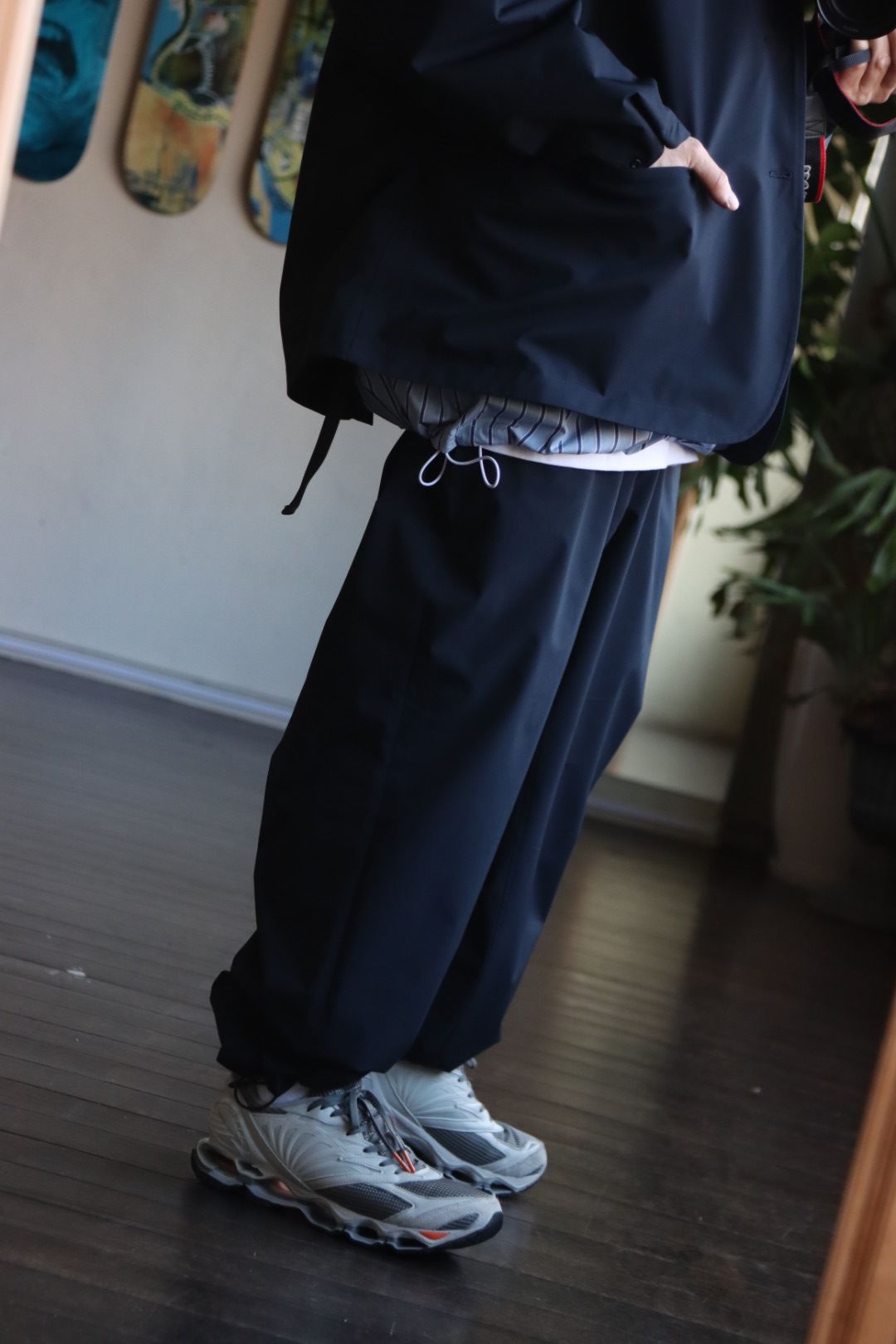 ヒート FreshService® × HOUYHNHNM TROUSERS サイズS