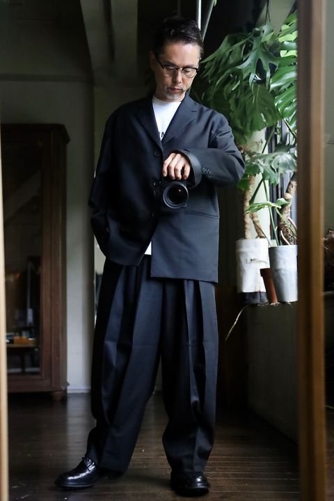 COMME des GARCONS HOMME ウールサージ3Bジャケットスタイル