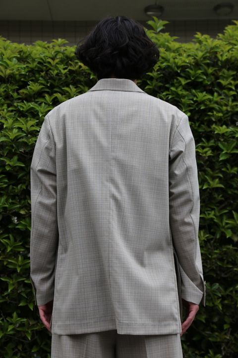 YOKE SIDE OPEN COUBLE-BREASTED JACKET(YK21SS0193J) style. 2021.04.23.
