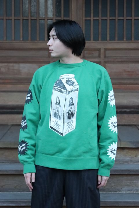 ©SAINT M×××××× 22SS SAINT TEARS ON THE MLK CTN SWT SH"GREEN"style.