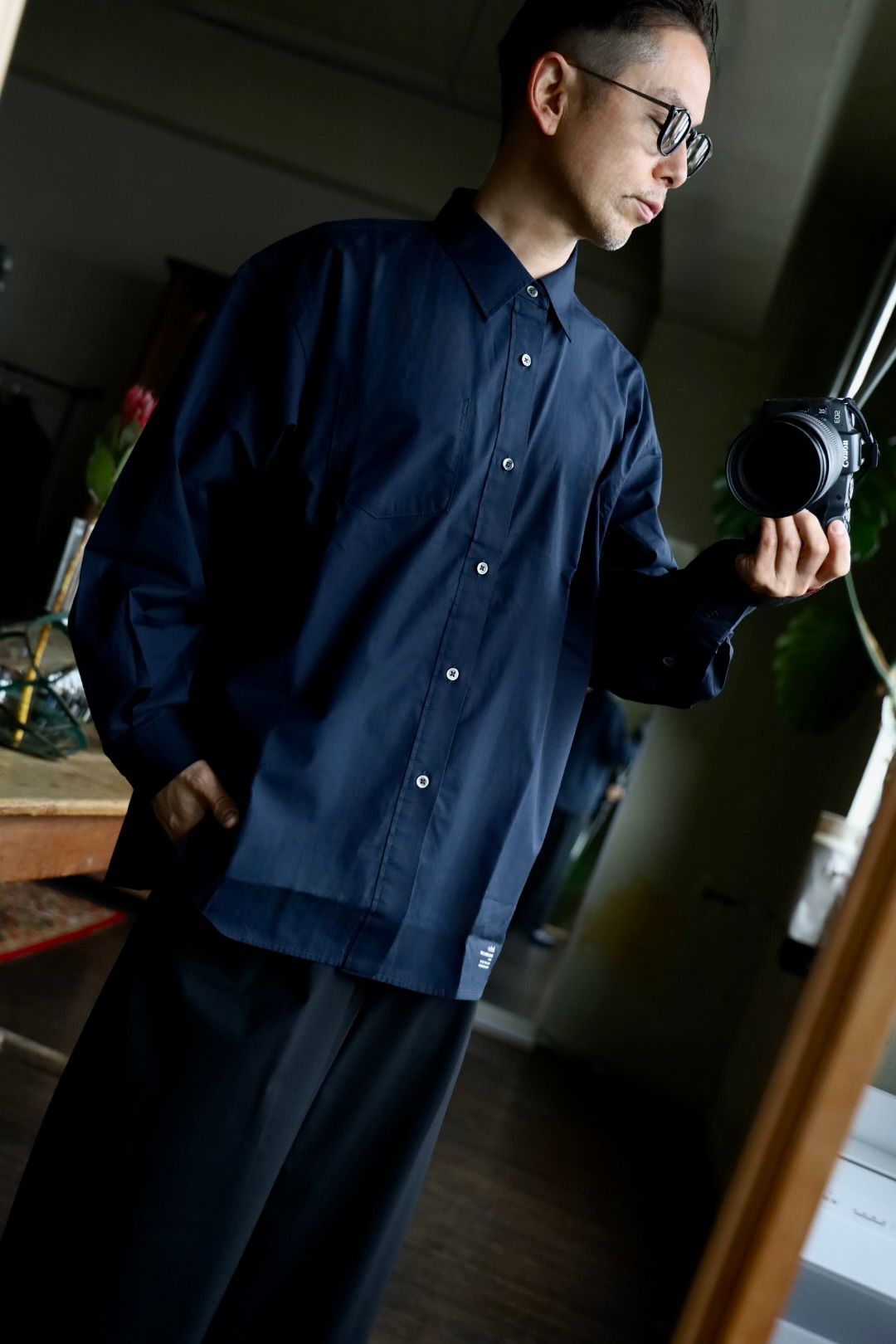 FreshService WOOLY CLOTH DOUBLE JACKET"BLACK"スタイル2025.3.7.