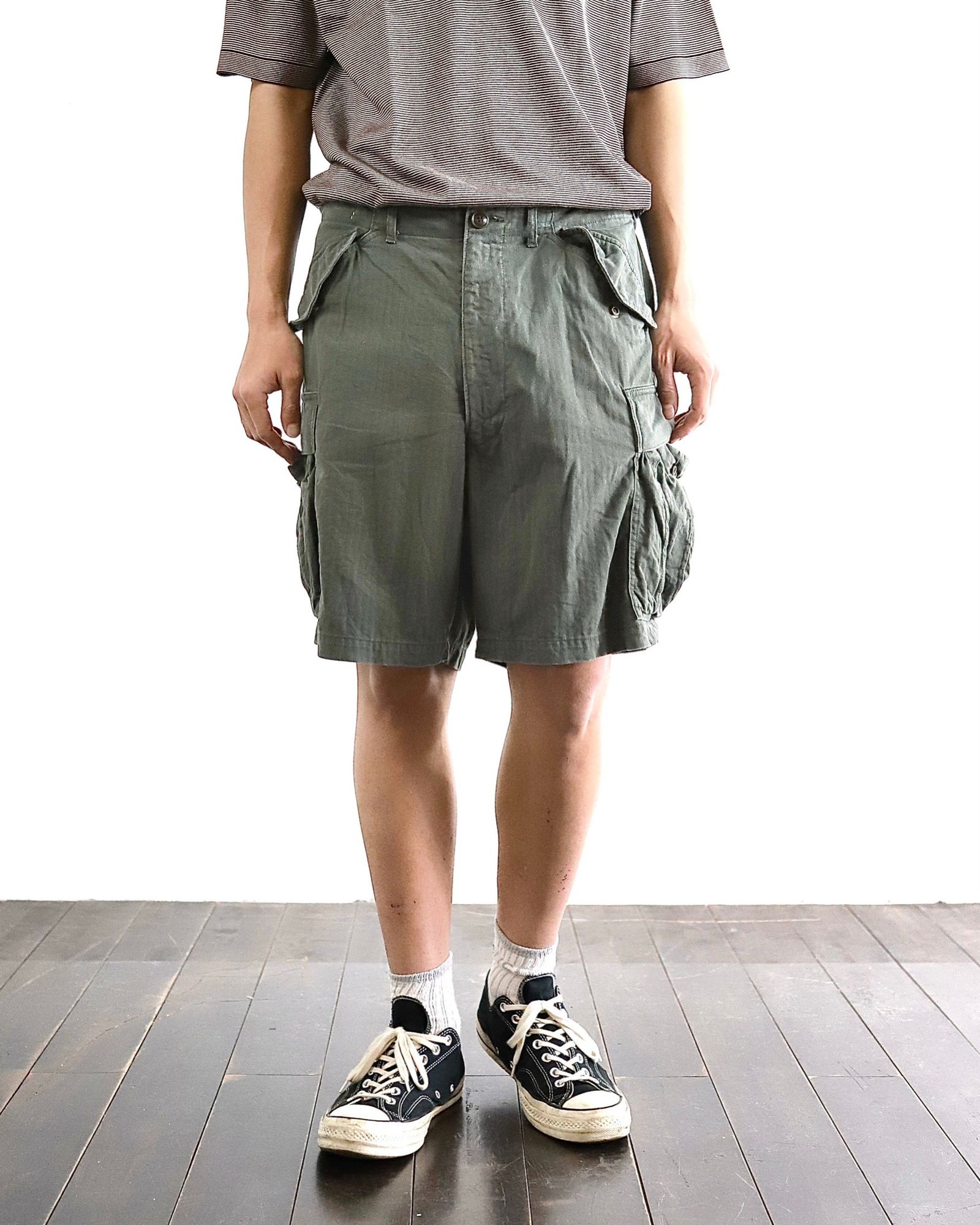 アプレッセ24SS High Gauge S/S Striped Skipper(BROWN×ECRU) style 2024.3.22