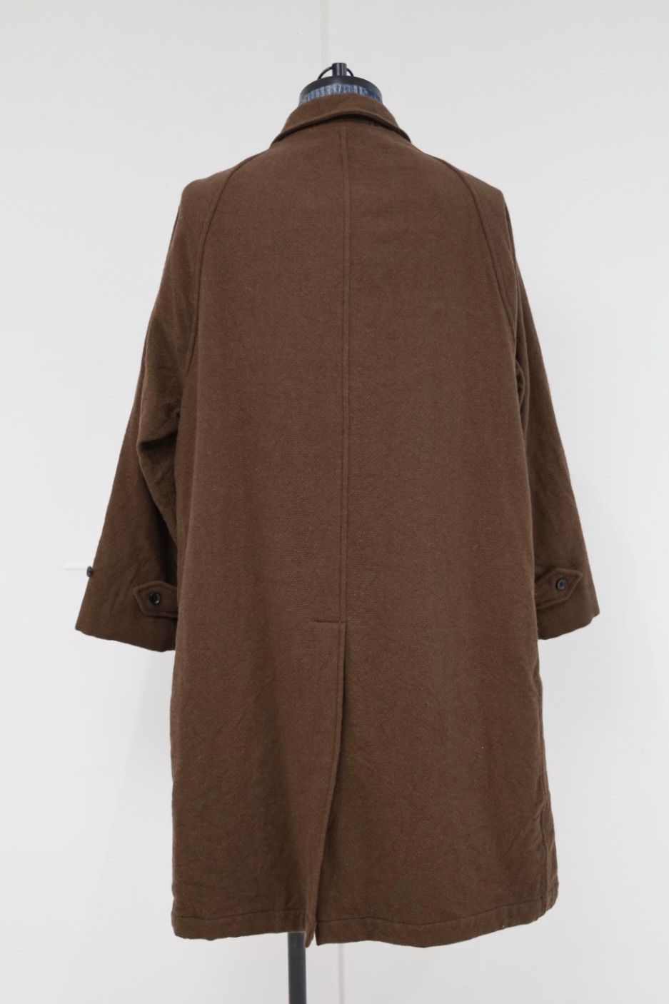 blurhms ブラームス Classic Wool Balmacaan Coat(BHS25F009)Brown☆新作発売！