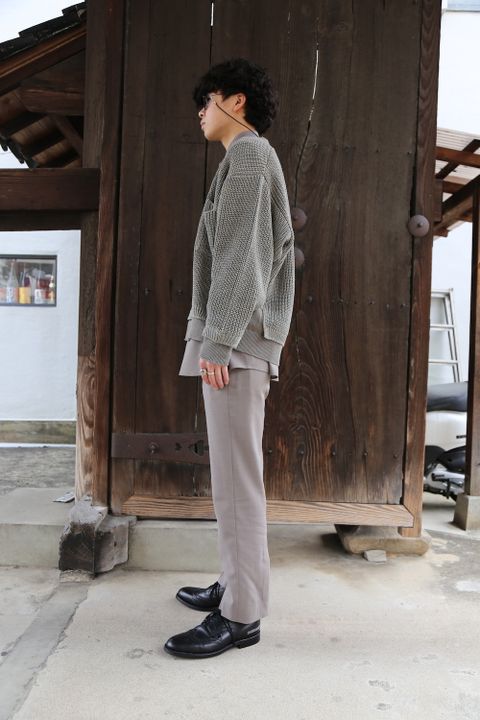 YOKE 5G CONNECTING RIB CARDIGAN(YK21SS0223S) style. 2021.03.07.