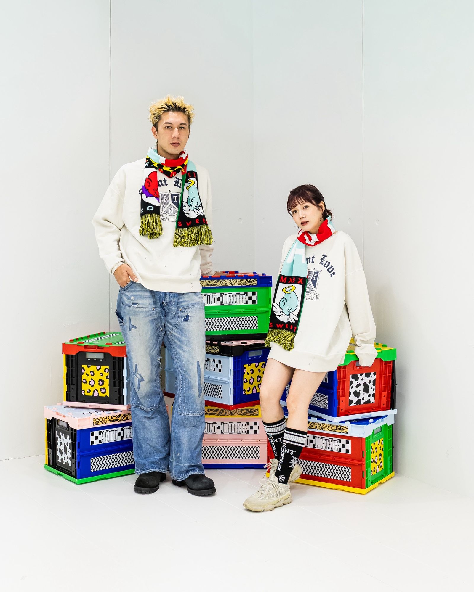 セントマイケル  SAINT LOUE CREW NECK SWET(SM-HR1-0000-047)WHITE★10月11日(土)発売！