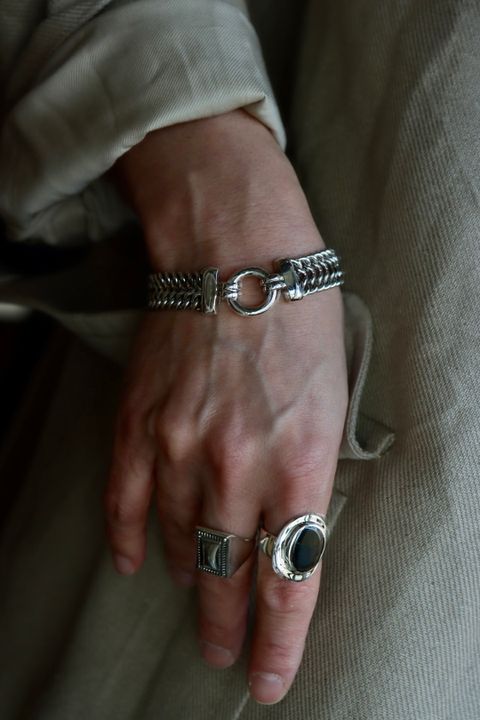 A.PRESSE Linen Half Coatスタイル