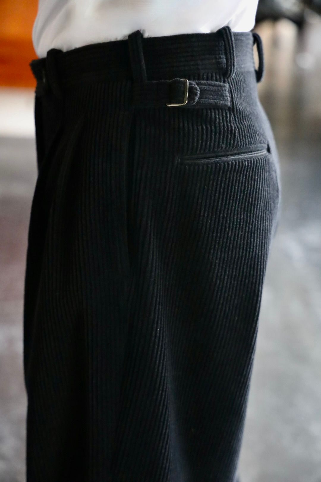 A.PRESSE STYLE2 Wool Corduroy Jacket"BLACK"スタイル.2025.8.30.