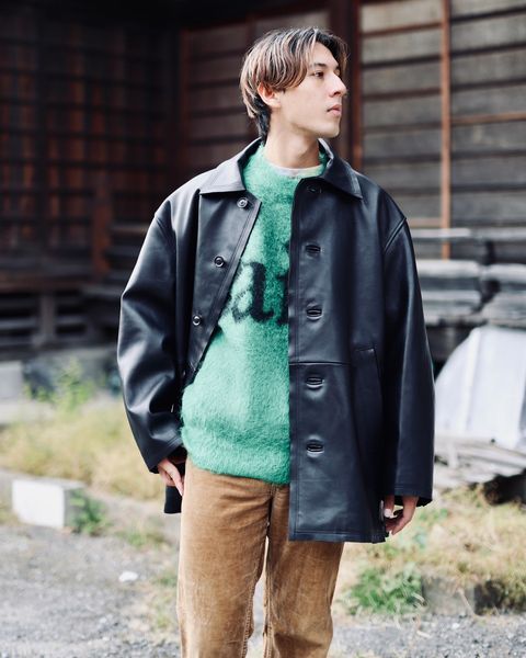 ©SAINT M×××××× 23AW SAINT CREW NECK KNIT"GREEN"スタイル
