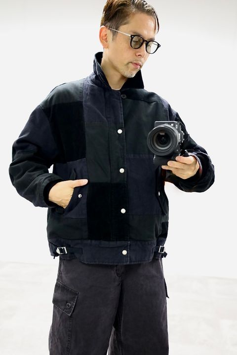 COMME des GARCONS HOMME 異素材パッチワークジャケットスタイル