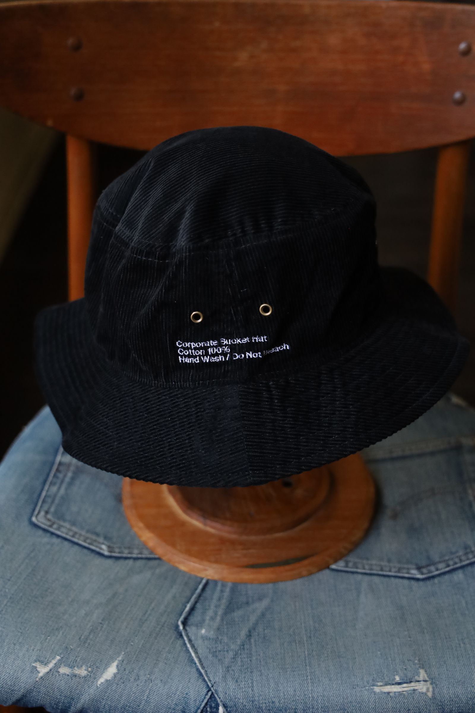 フレッシュサービス CORDUROY CORPORATE HAT(FSP243-90087B)BLACK