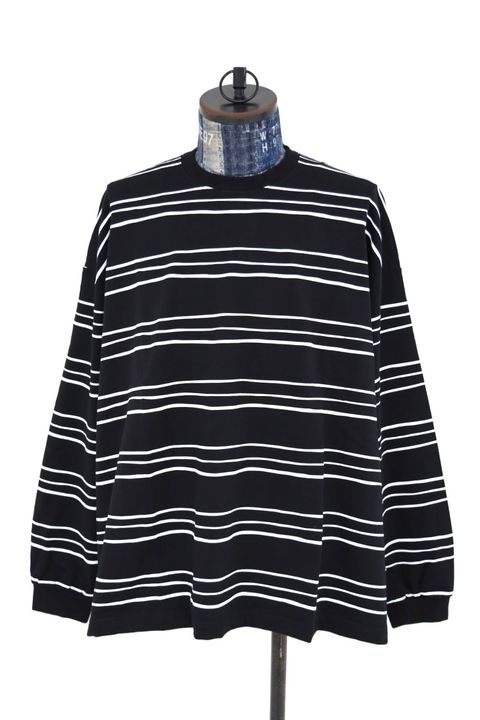 S.F.C 2026FW エスエフシー SUPER BIG LS TEE(MULTI STRIPE) (SFCFW26CS05)Black☆9月12日(土)発売！