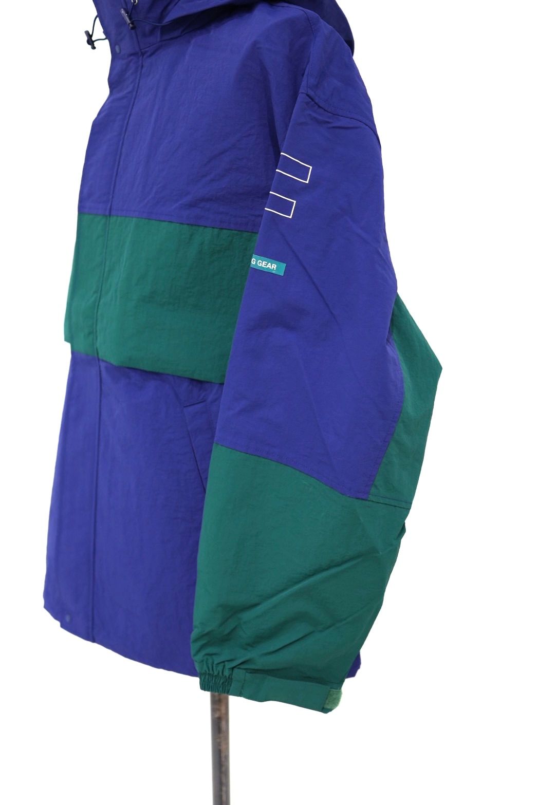 フレッシュサービス NYLON CANVAS SAILING JACKET (FSC261-30254)BLUE x GREEN