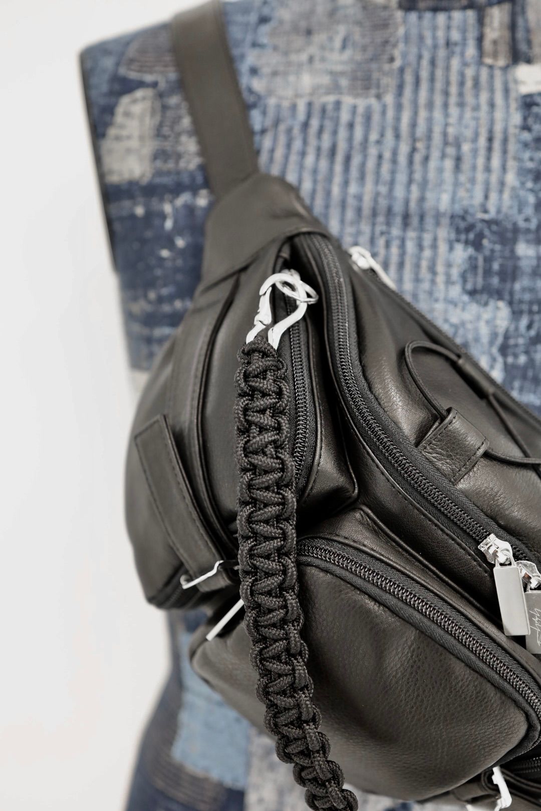 Yohji Yamamoto POUR HOMMEレザーウェストバッグ(HK-I07-775)BLACK☆新作発売！