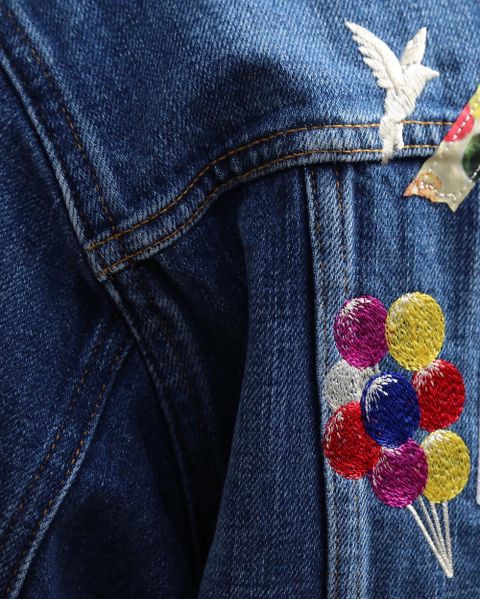 doublet MEMORIAL POLAROID DENIM JACKET(21SS06BL115) style. 2021.03.29.
