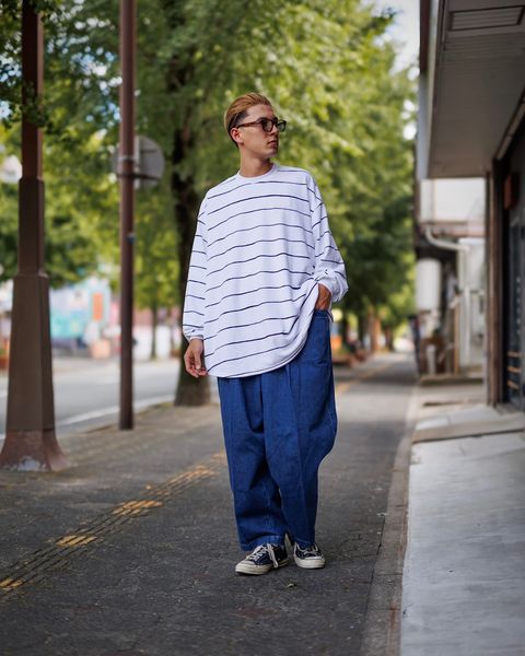 Stripes For Creative SUPER BIG WIDE SIDE STRIPE TECH LS TEE スタイル9月21日新作発売！