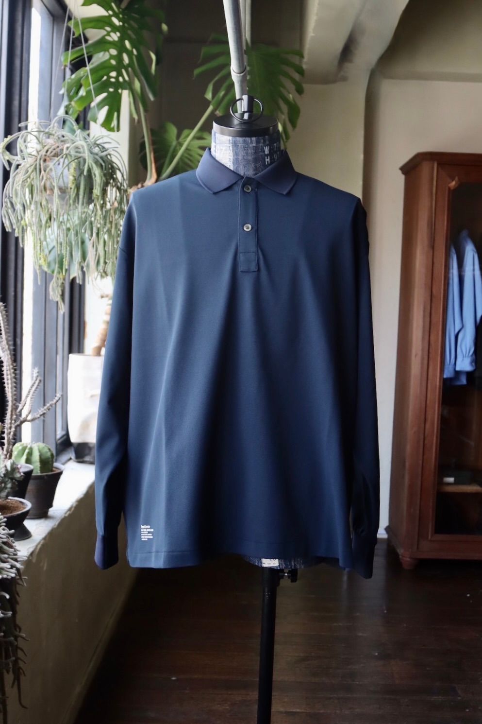 フレッシュサービス24SS DRY PIQUE JERSEY L/S POLO(FSC261-70172B)NAVY☆3月20日(金)新作発売！