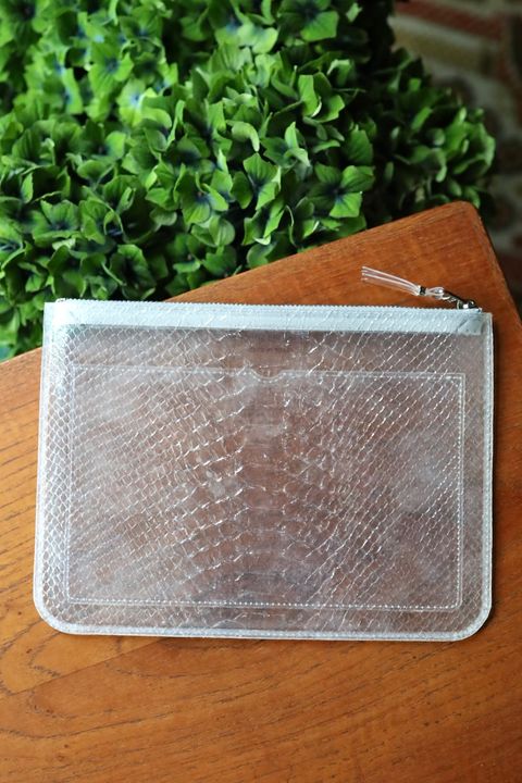コムデギャルソン 財布 SNAKE TRANSPARENT ZIP POUCH(大)(8Z-T510-051)☆6月28日(日)発売！