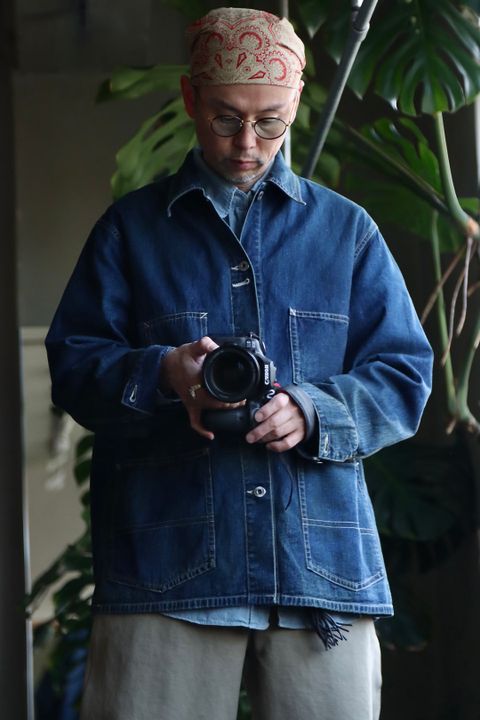 A.PRESSE アプレッセ23SS Denim Coverall Jackeスタイル