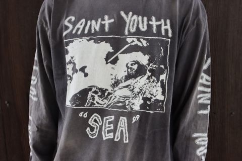 セントマイケル×WIND AND SEA LS T-SHIRT(SM-A21-0000-061) style.2021.8.27 8月28日発売
