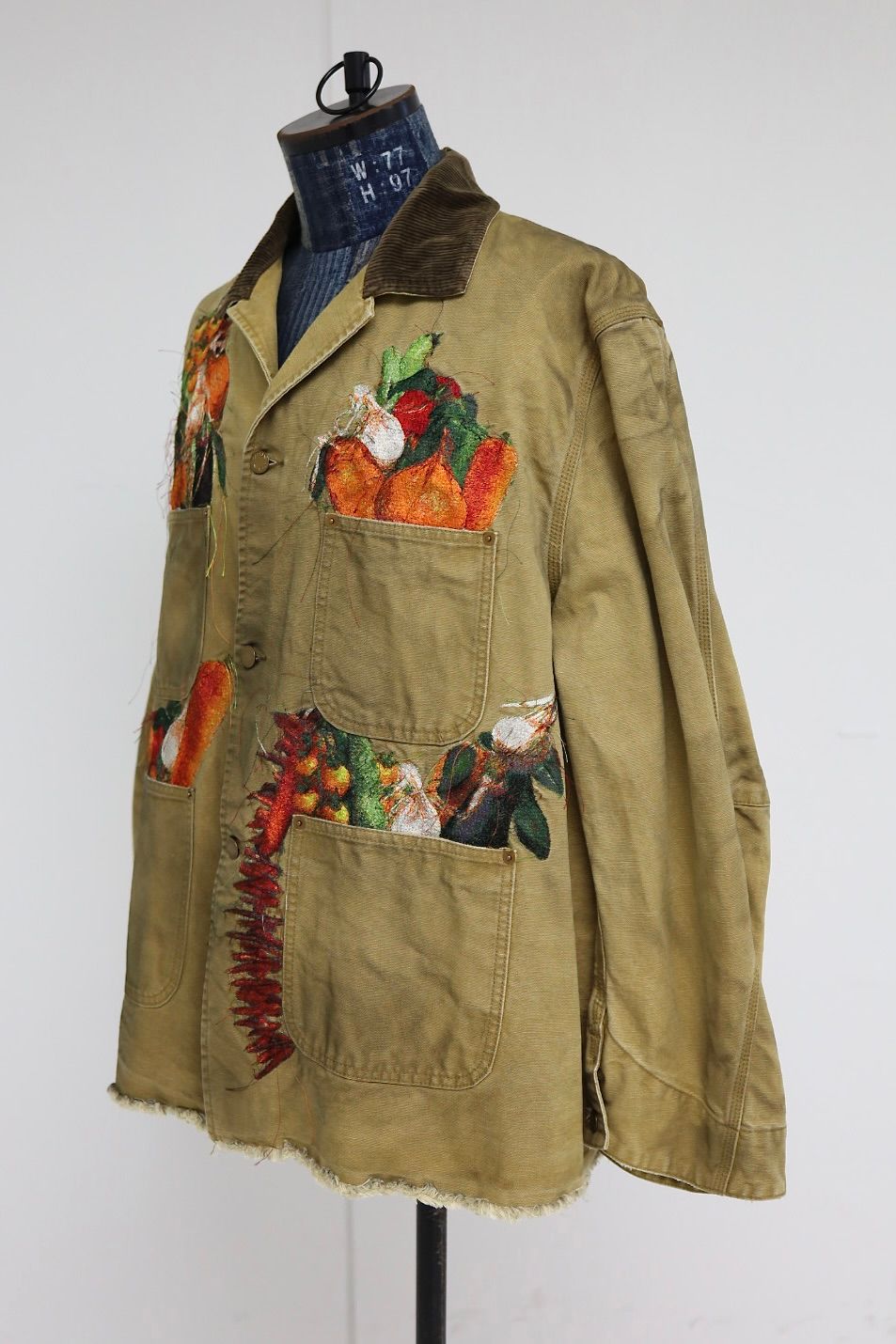 doublet ダブレット26SS VEGETABLE EMBROIDERY WORK JACKET (26SS19BL249) BEIGE ★1月17日(土)11:00発売！