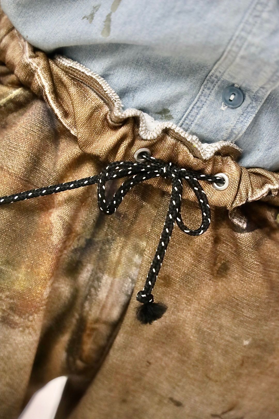 TALKING ABOUT THE ABSTRACTION PRINT FLARE PT"BROWN"スタイル20260118