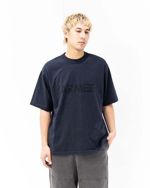 blurhms ROOTSTOCK ブラームスルーツストック 26SS ARMÉE 88/12 Print Tee WIDE(bROOTS25S36S26C)NIGHT BLACK x BLACK☆4月17日(金)新作発売！