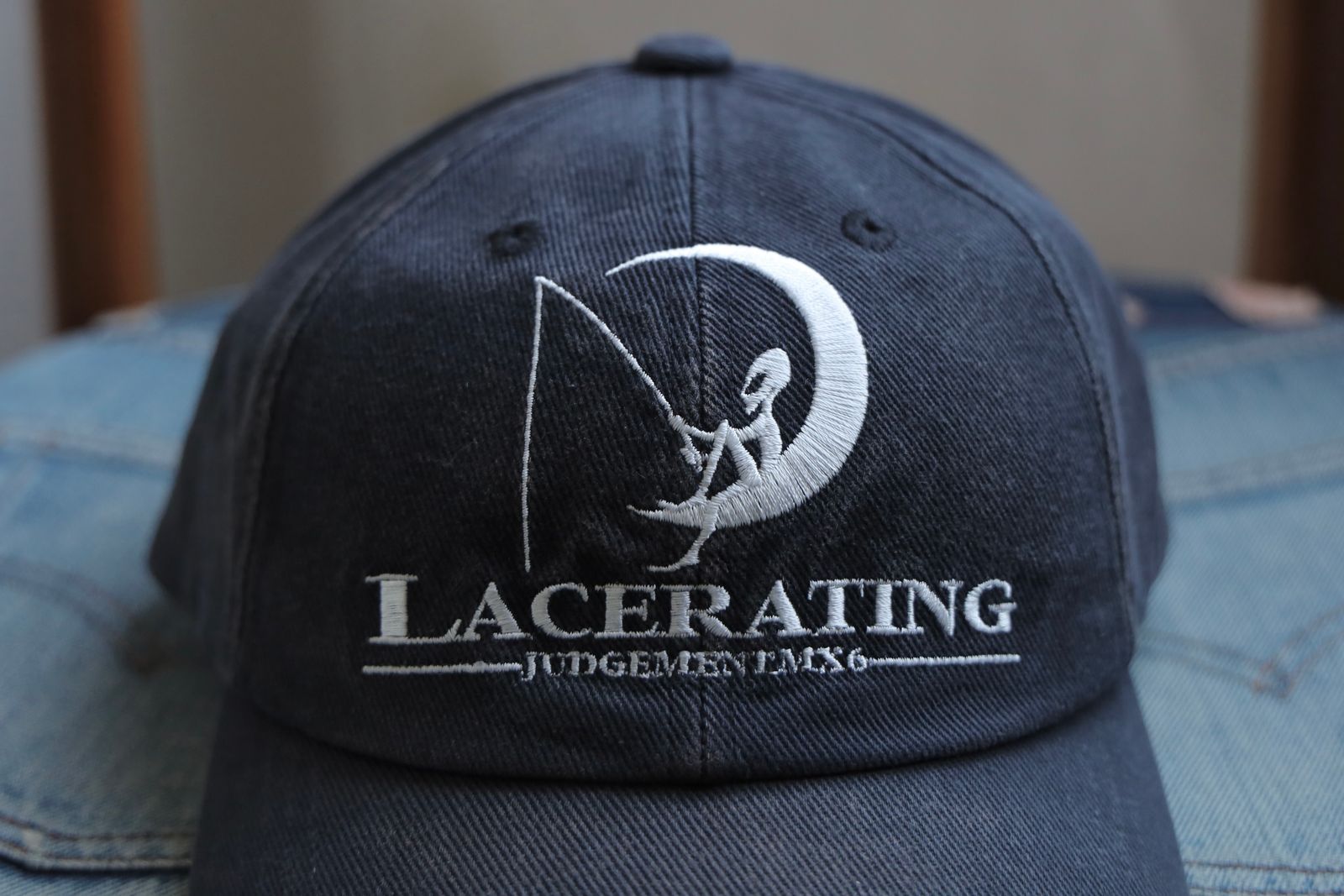 帽子 SAINT MICHAEL 6PANEL CAP LACERATING SAINT M×××××× (セントマイケル) / 6PANEL CAP - LACERATING