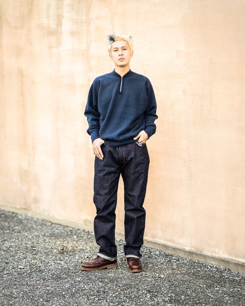 A.PRESSE Vintage Half Zip Rib Collar Sweatshirt 新作発売！