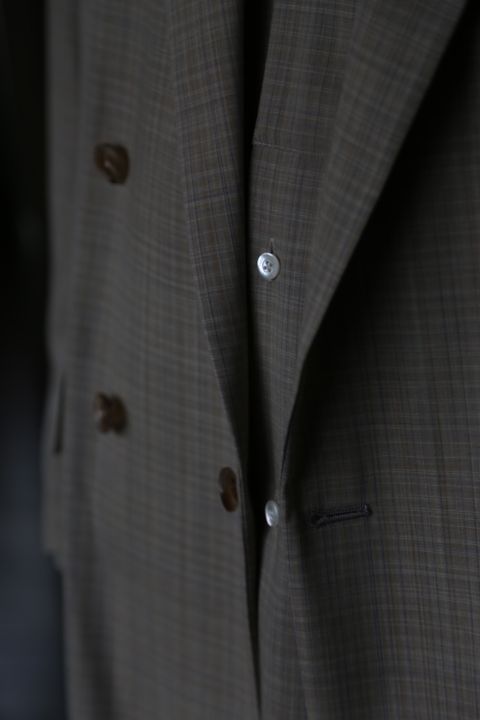 YOKE SIDE OPEN COUBLE-BREASTED JACKET(YK21SS0193J) style.2021.3.7.