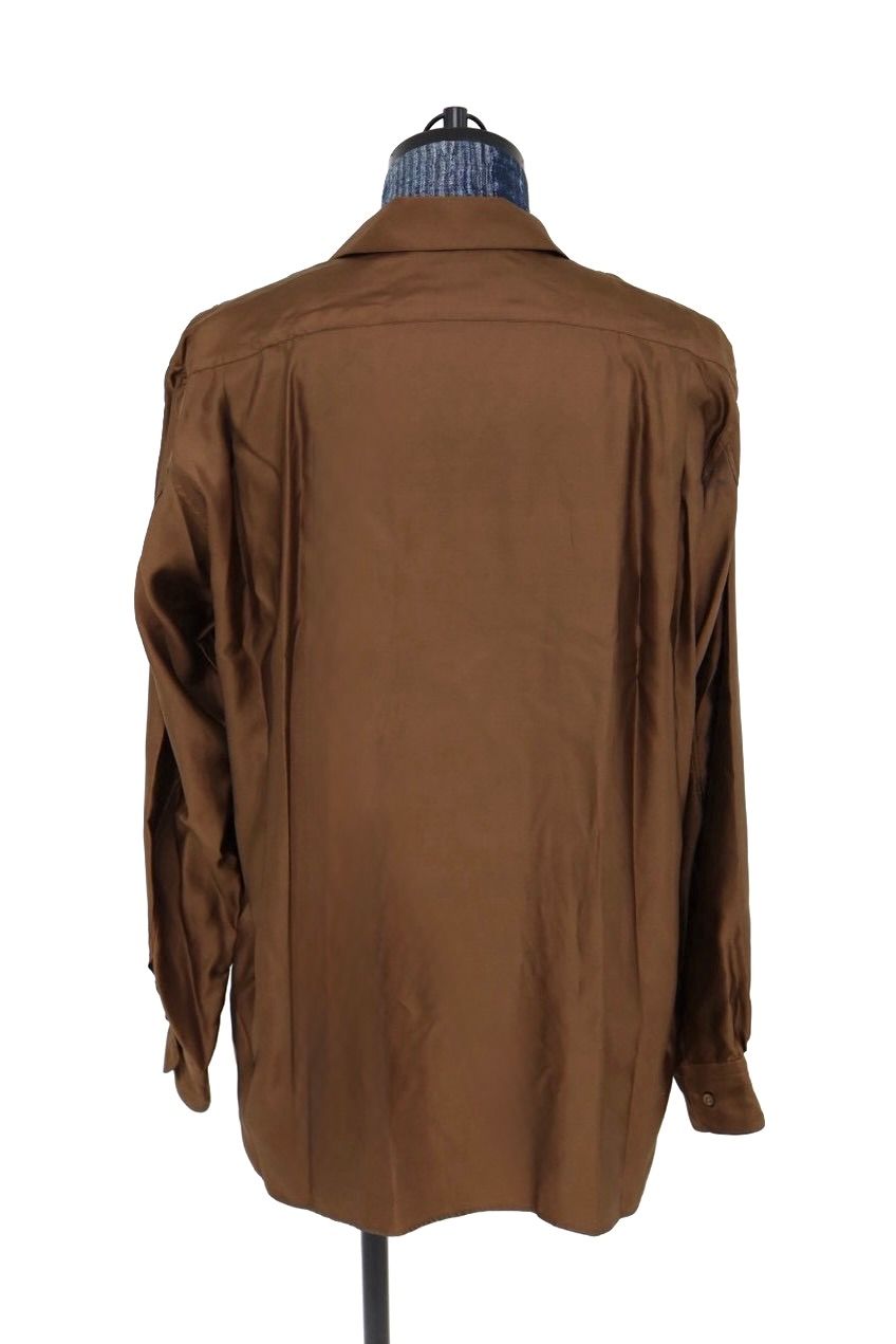マーカウェア 26AW ITALIAN OPEN COLLAR SHIRT(A26C10SH02C)BRONZE☆新作発売！