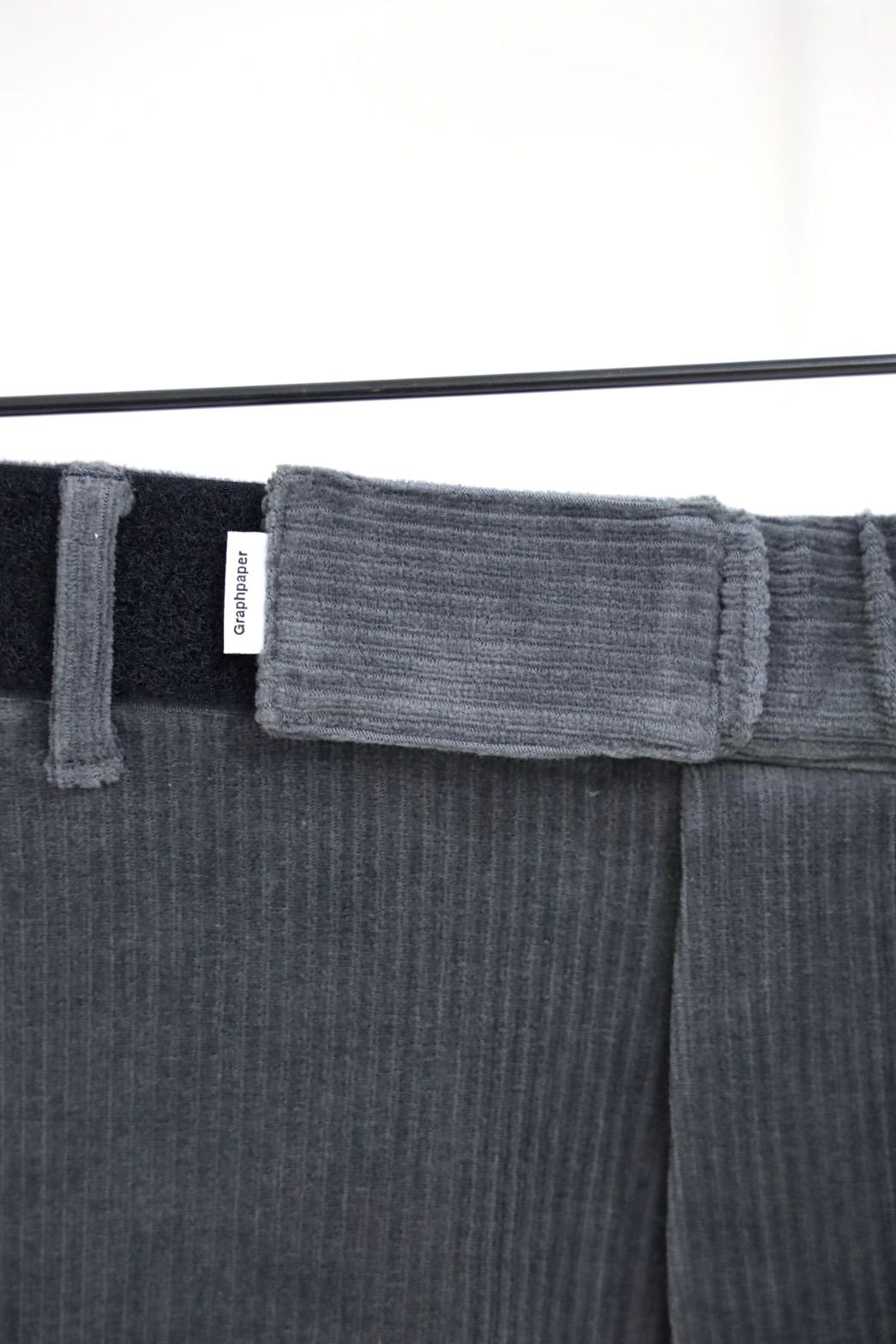 グラフペーパー Soft Knit Corduroy Wide Tapered Chef Pants(GM263-40112B)GRAY☆9月5日(土)発売！