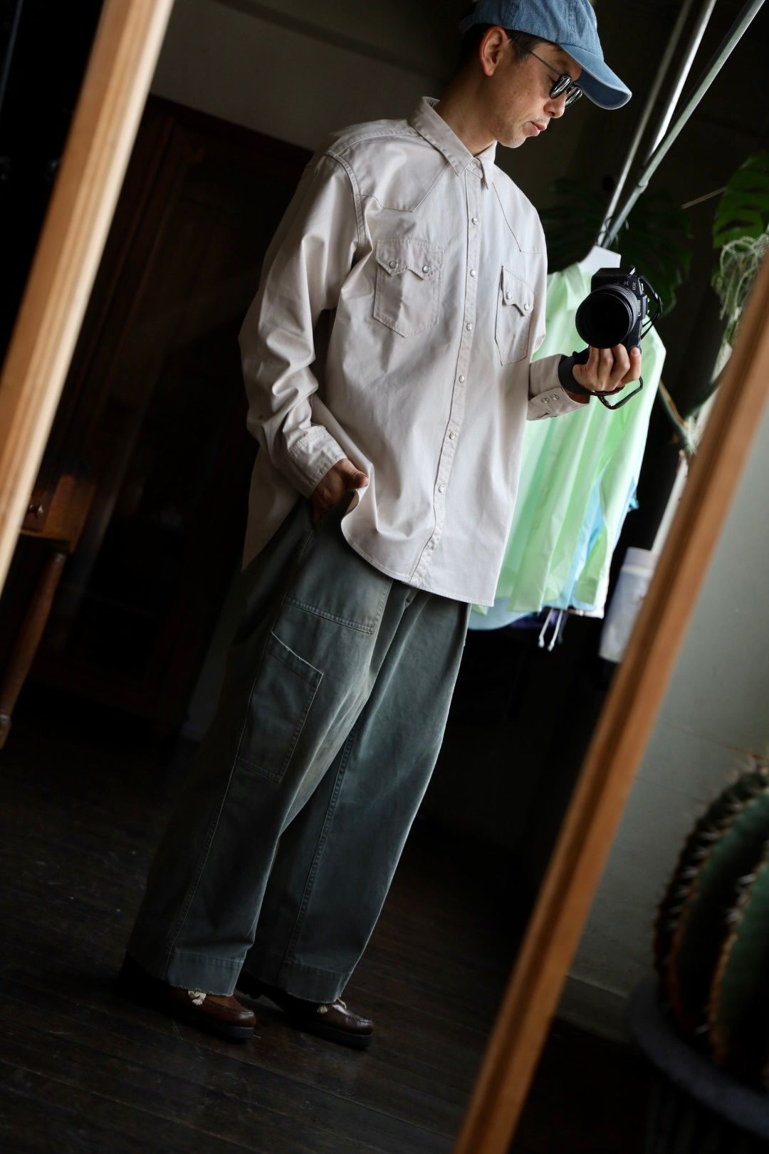 ファウンダ 25SS WESTERN SHIRT(015D251004)BEIGE