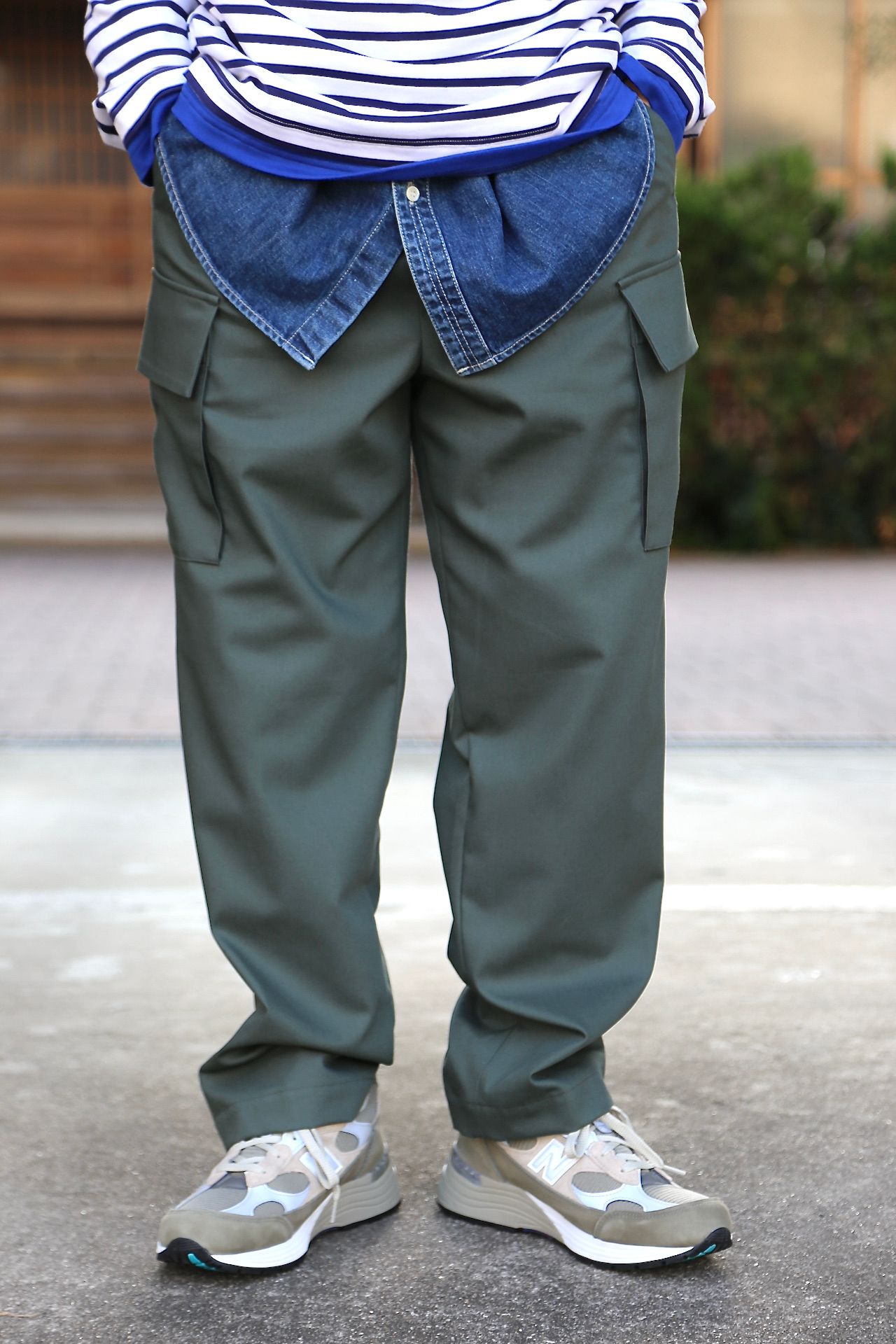 Graphpaper Wooly Cotton Easy Military Pants style.2021.2.21 