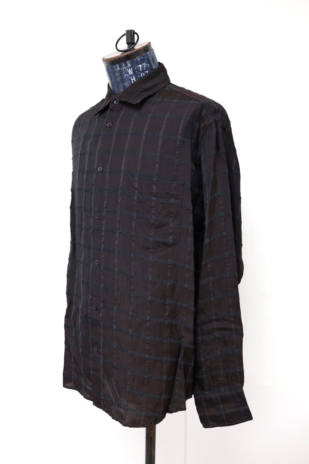 marka 26AW SEMI SPREAD COLLAR SHIRT(M26C02SH01C)BROWN CHECK☆新作発売！