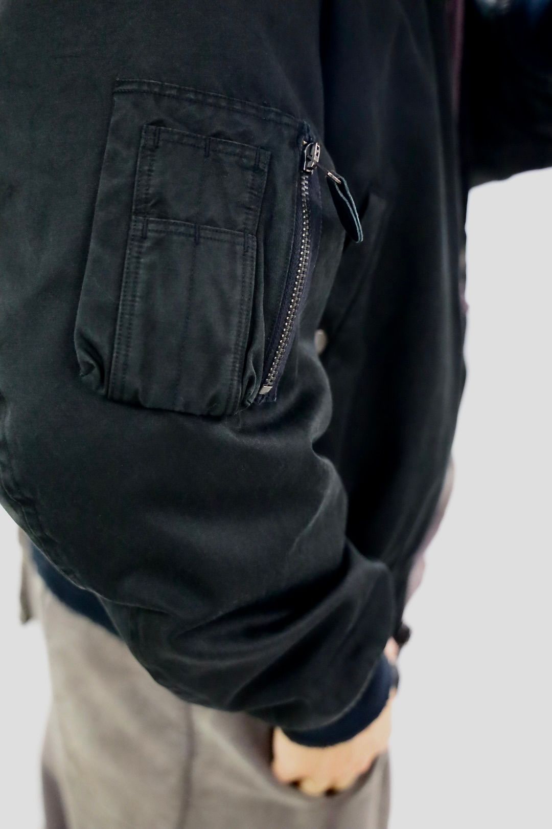 アプレッセ 2025 STYLE2 Vintage Silk Flight Custom Jacket(25AAP-01-28)BLACK☆10月25日(土)発売!