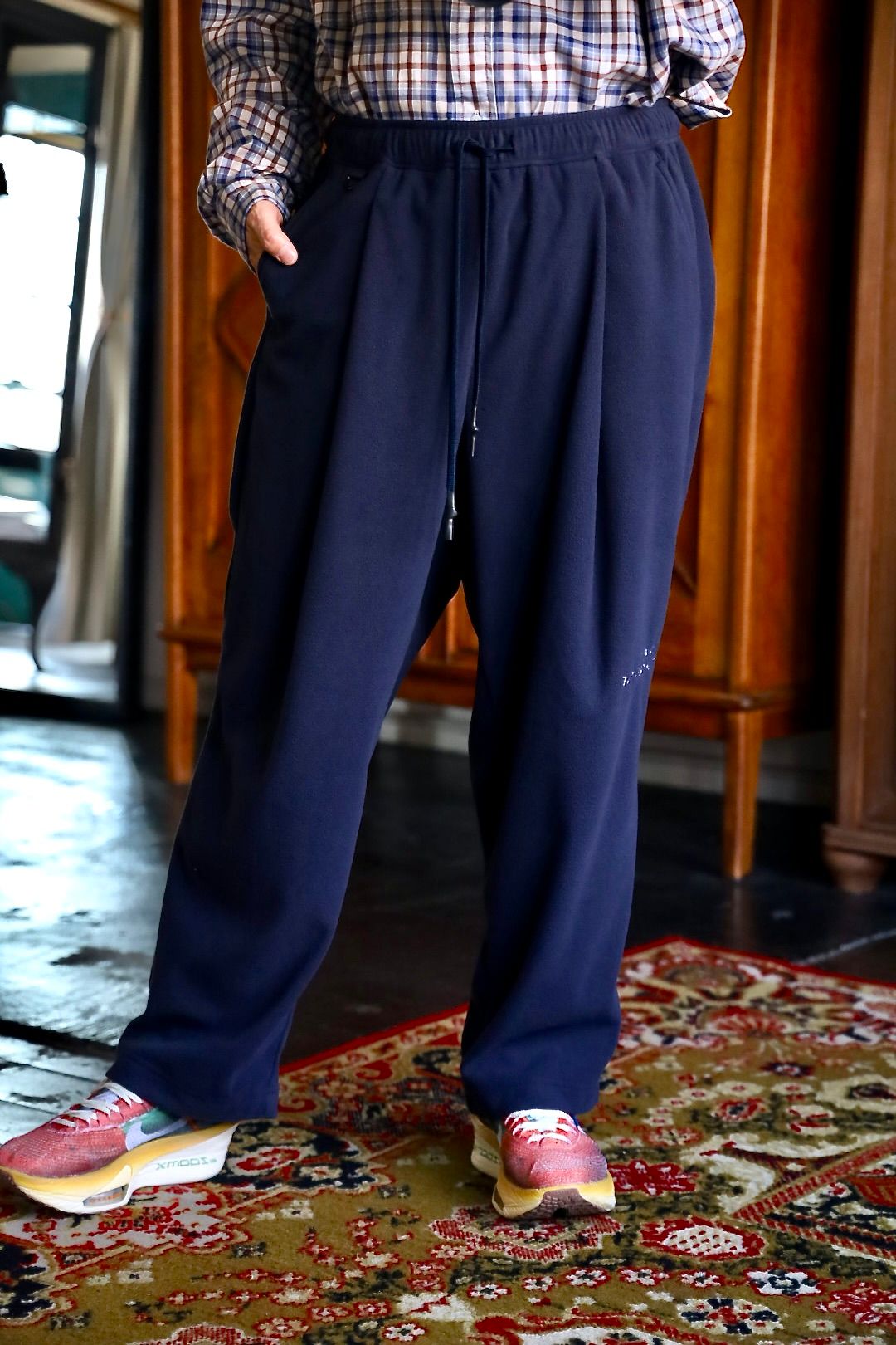 S.F.C 25FW SPOT エスエフシー FLEECE WIDE TAPERED EASY PANTS(SFCFW25P01SP)Navy☆12月20日(土)発売！