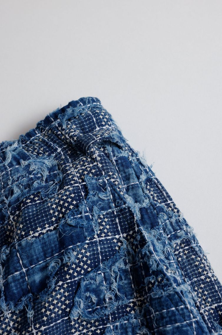 ファンダメンタル デニムパンツ BORO SASHIKO SHORTS (FA25/SPFD12)INDIGO
