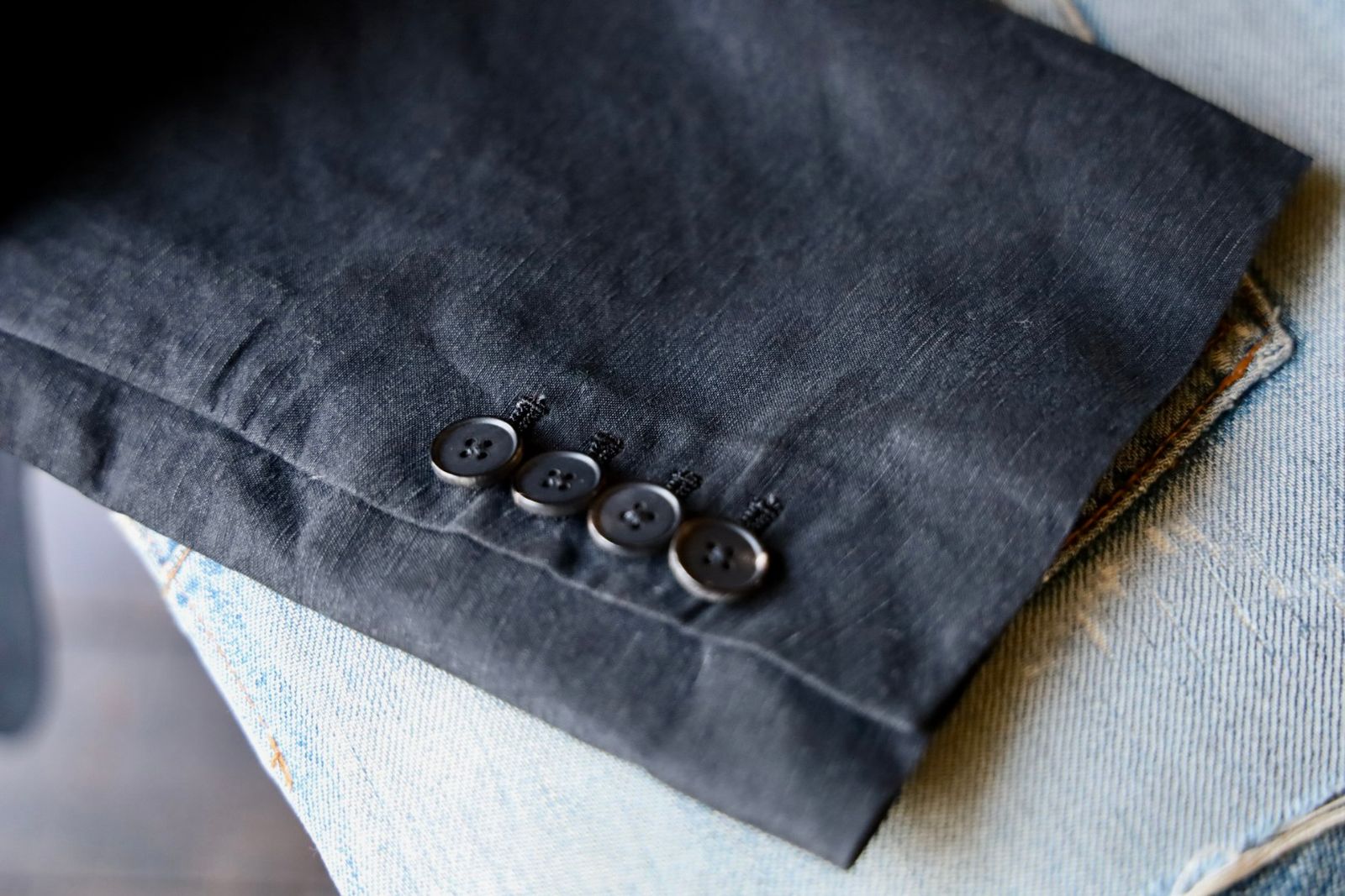 アプレッセ 25SS Silk Linen Jacket(25SAP-01-31H)BLACK