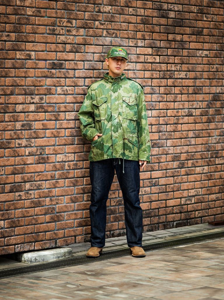 mononoke・made M65 JACKET MARKスタイル